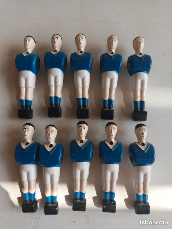 Lot de 10 joueurs bonzini babyfoot en alu (image 1)