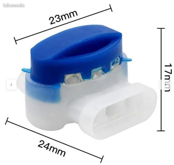 Connecteur pour fils périmètriques de robot-tondeuse (image 2)