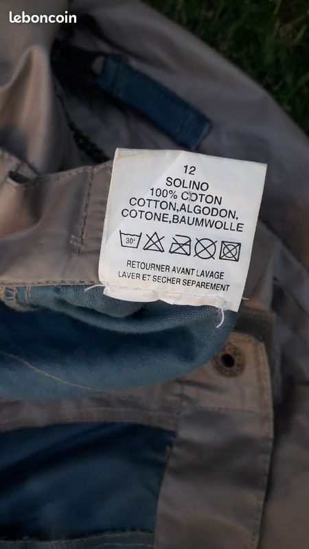 Pantacourt en coton enduit taille 12 ans (image 6)