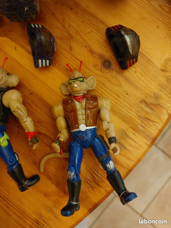 Lot Figurines Et Accessoires Biker Mice From Mars – Galoob Vintage 1993-1994