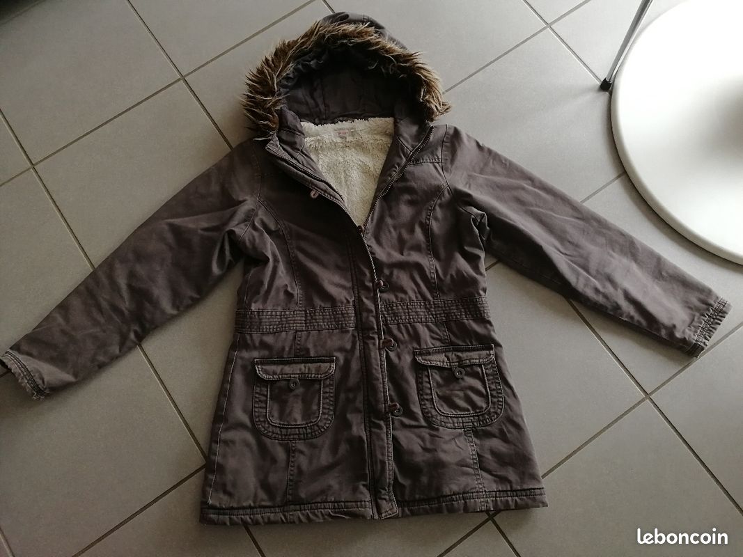 Manteau chaud toile ado (image 1)