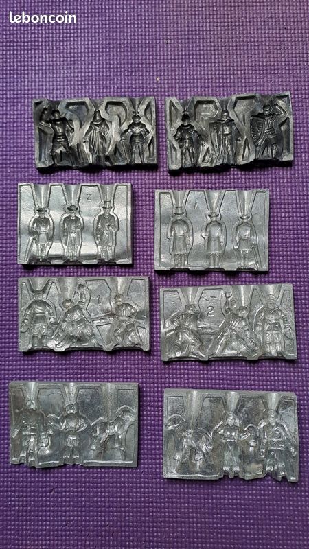 Lot De 3 Mini Soldats Métal – Guerre Civile, Collection (neufs)