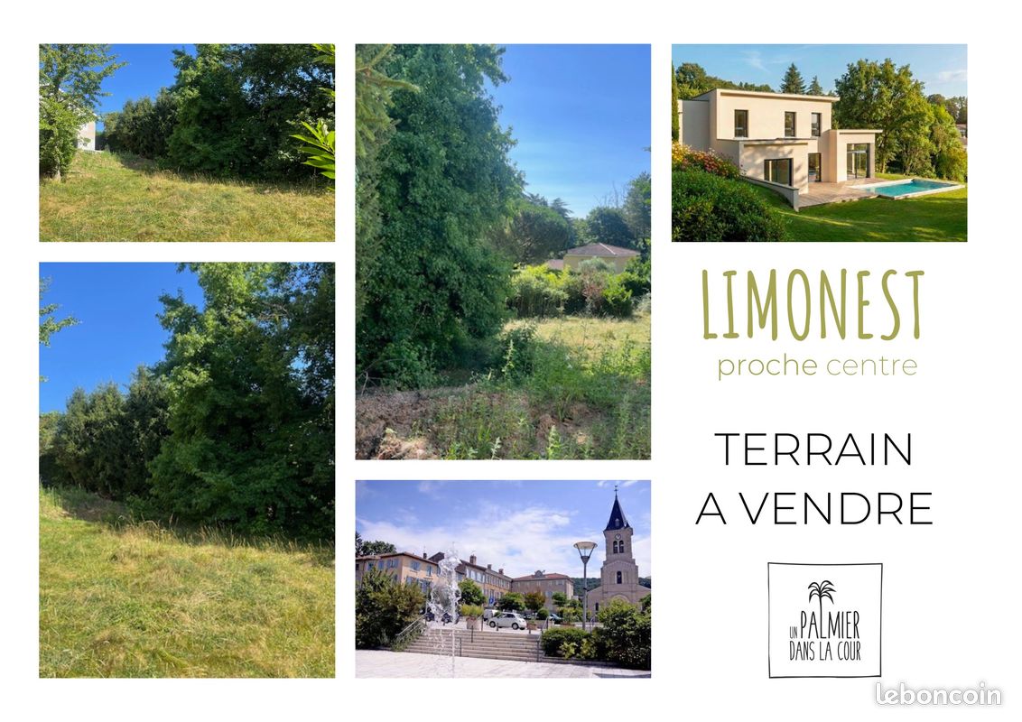 beau terrain constructible de 838 m² situé à Limonest, proche du centre village, dans un environnement résidentiel et confide