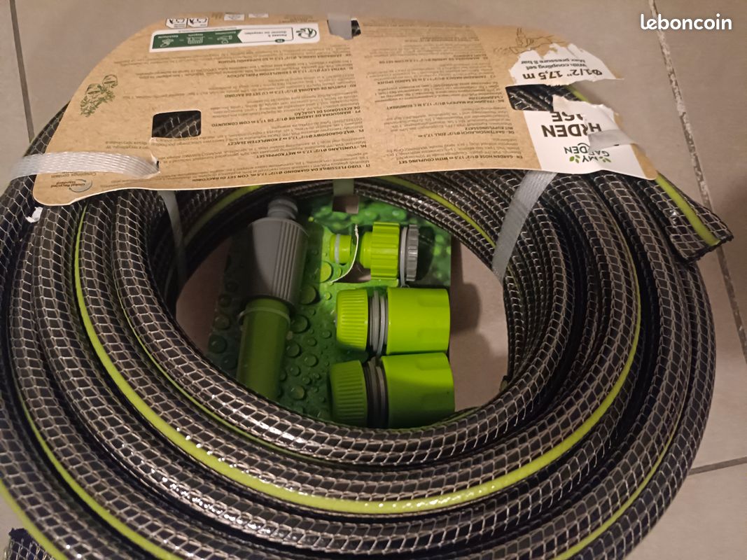 2 tuyau d'arrosage avec raccords (image 3)