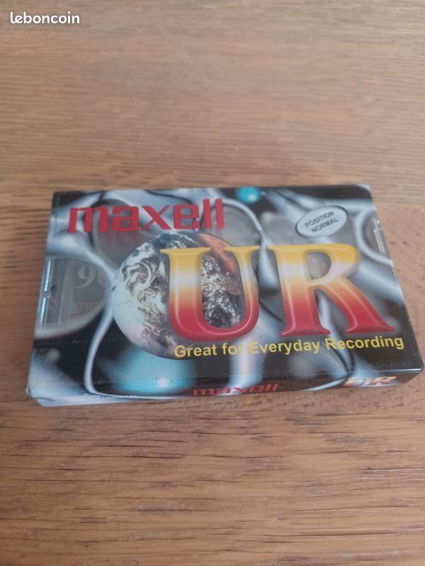 Lot 5 Cassette MAXELL UR 90 POSITION NORMAL IEC I / TYPE I AUDIO TAPE NEW SEALED (image 2)