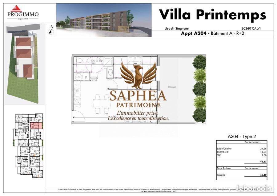 Appartement 2 pièces 43 m² · à Calvi · 43 m² · 298 000 €