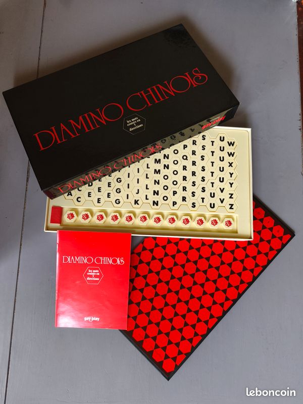 Jeu De Société Diamino Chinois - Édition 1973, Complet - Occasion Très Bon état, Livraison Offerte
