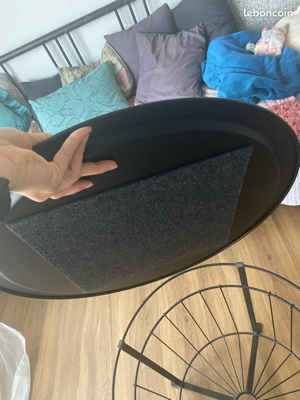Table basse de rangement 60 cm noir IKEA ANGESBYN (image 2)