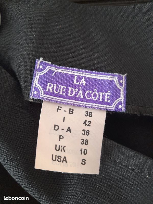Pantalon noir Taille 38 (image 5)