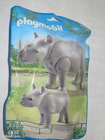 Soigneur et rhinocéros - Playmobil Duo 72025 - La Grande Récré