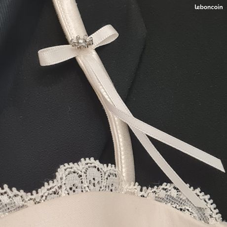 Bustier Marie Jo Anais En Dentelle Ivoire - Taille 90B - Neuf Avec étiquettes