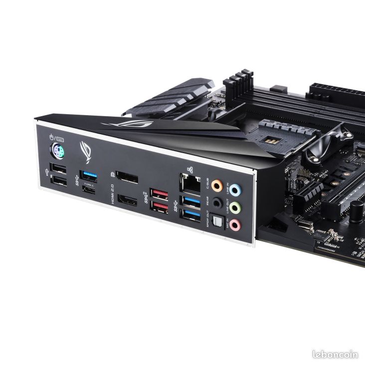 ROG STRIX B450-F GAMING – Carte mère gaming AMD AM4 B450 au format ATX avec DDR4 3 200 MHz, SATA 6 Gb/s, HDMI 2.0, Dual NVMe M.2, USB 3.1 Gen 2 et éclairage LED Aura Sync RGB (image 4)