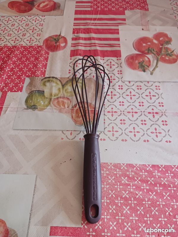 Fouet de cuisine en silicone ustensile pâtisserie fouet anti-rayure accessoire cuisson fouet souple (image 1)