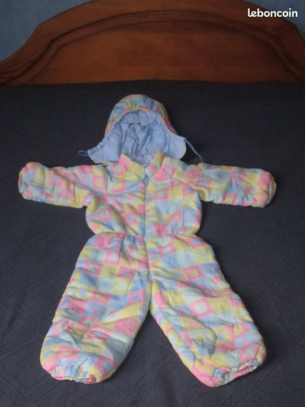 Combinaison hiver multicolore (image 1)