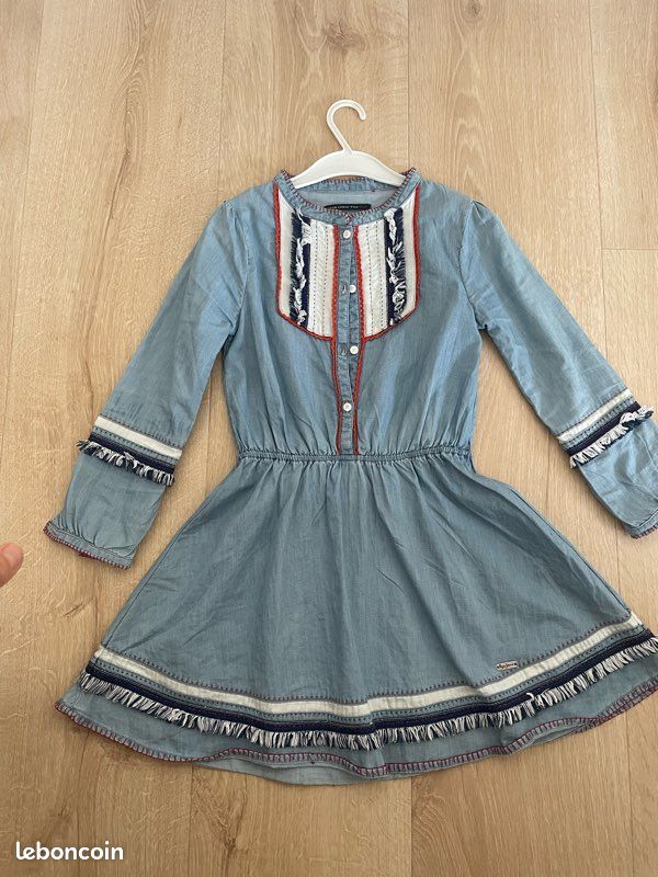 Pepe Jeans Odile Mädchen Kleid Weiß Gr. 12