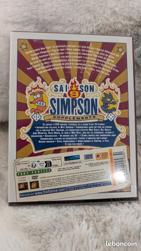 Coffret DVD Les Simpson collector l'intégrale saison 9 neuf sous blister (image 2)