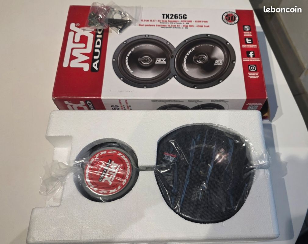 Haut-parleur Coaxial 4 Pouces 300W – Pour Portière Voiture, Coffre, Sensibilité élevée, Aimant Premium