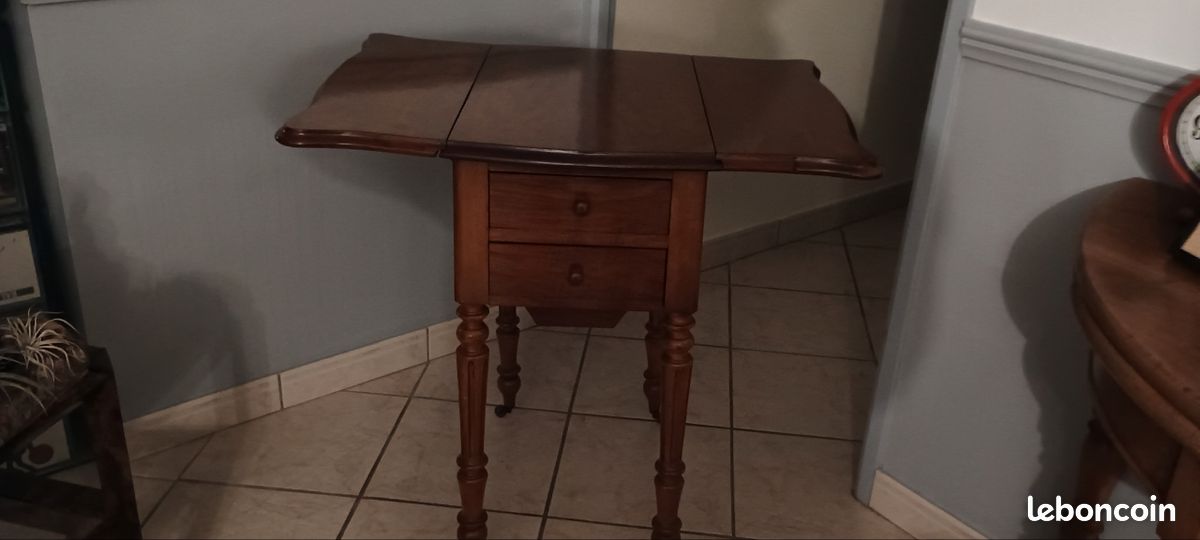 Table en merisier avec ralonge (image 3)