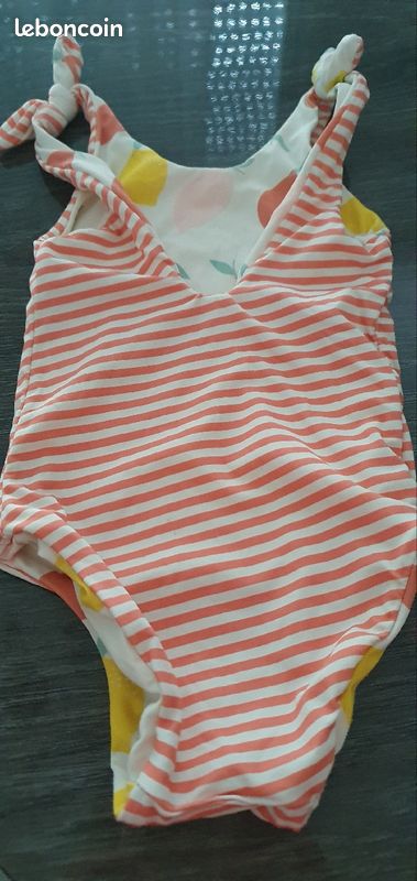 Maillot bain 1 pièce 3/6 )mois reversible (image 3)