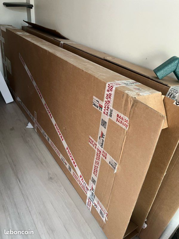 Porte Coulissante NEUVE avec Rail - Bois Prépeinte 73 cm - Avec butée (image 3)