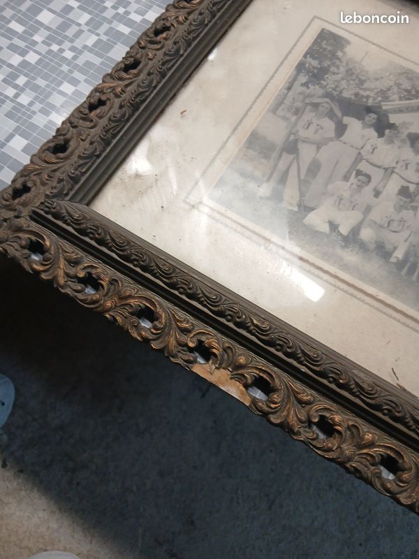 Ancien cadre photo avec une ancienne photo (image 3)