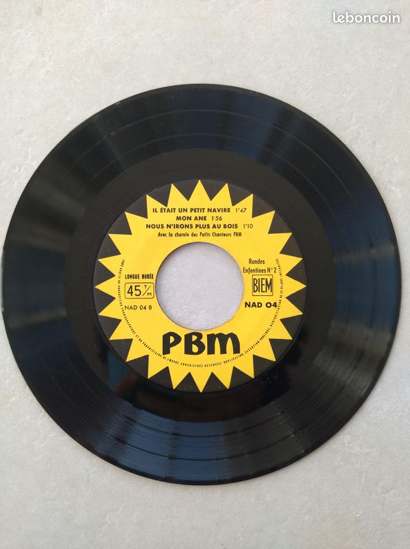 Vinyle 45t Les rondes enfantines n°2 (image 3)
