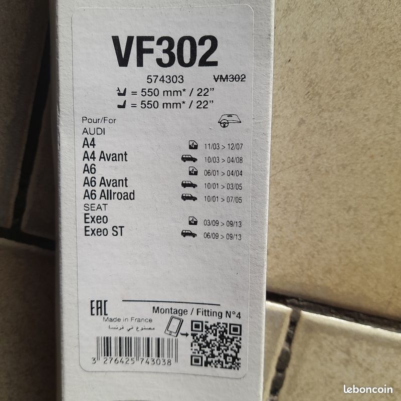 Balaie d essuie glace valeo neuf audi a4 a6 (image 2)