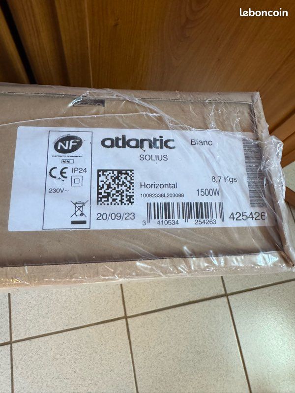 Radiateur Soluis Atlantic 1500w Rayonnant (image 2)