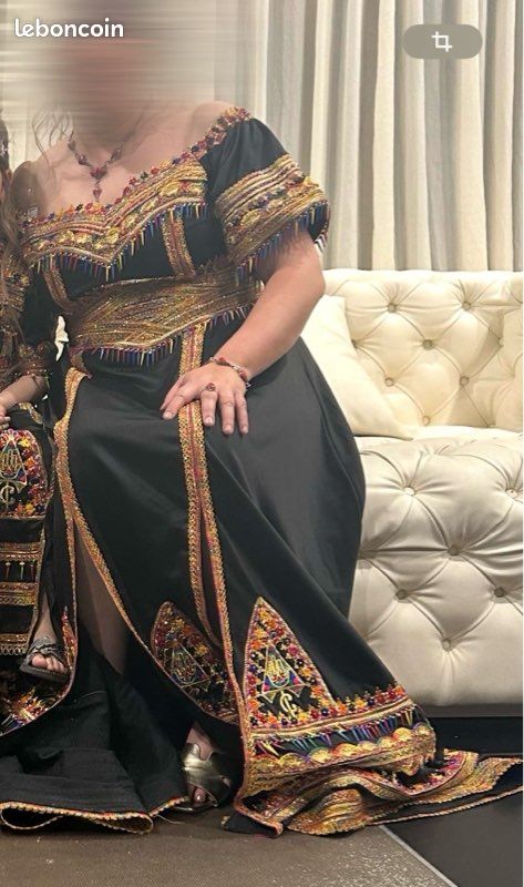 Clothing Robe Kabyle Noir Moderne Robe Kabyle Noire Vêtements