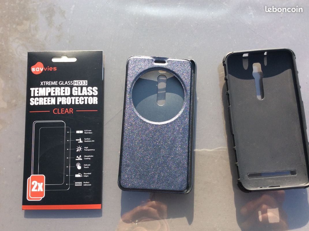 2 Coques et verre trempé ASUS ZenFone2 ZE551ML (image 1)