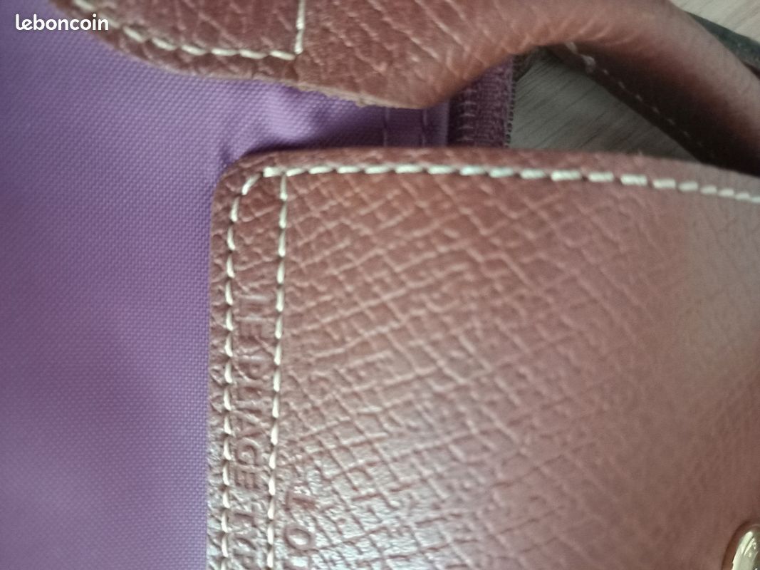 Sac Longchamp "Le Pliable" porté main, grand modèle, couleur Lilas (image 19)