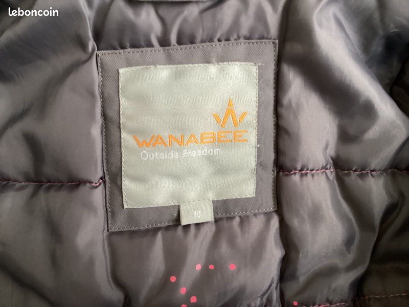 Manteau fille marque wanabee 10 ans grise (image 4)