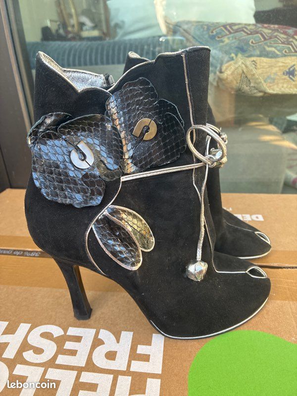 Bottines Charles Jourdan 36 noires (image 2)