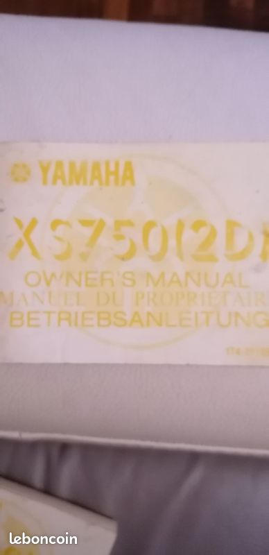 Manuel XS750 (image 1)