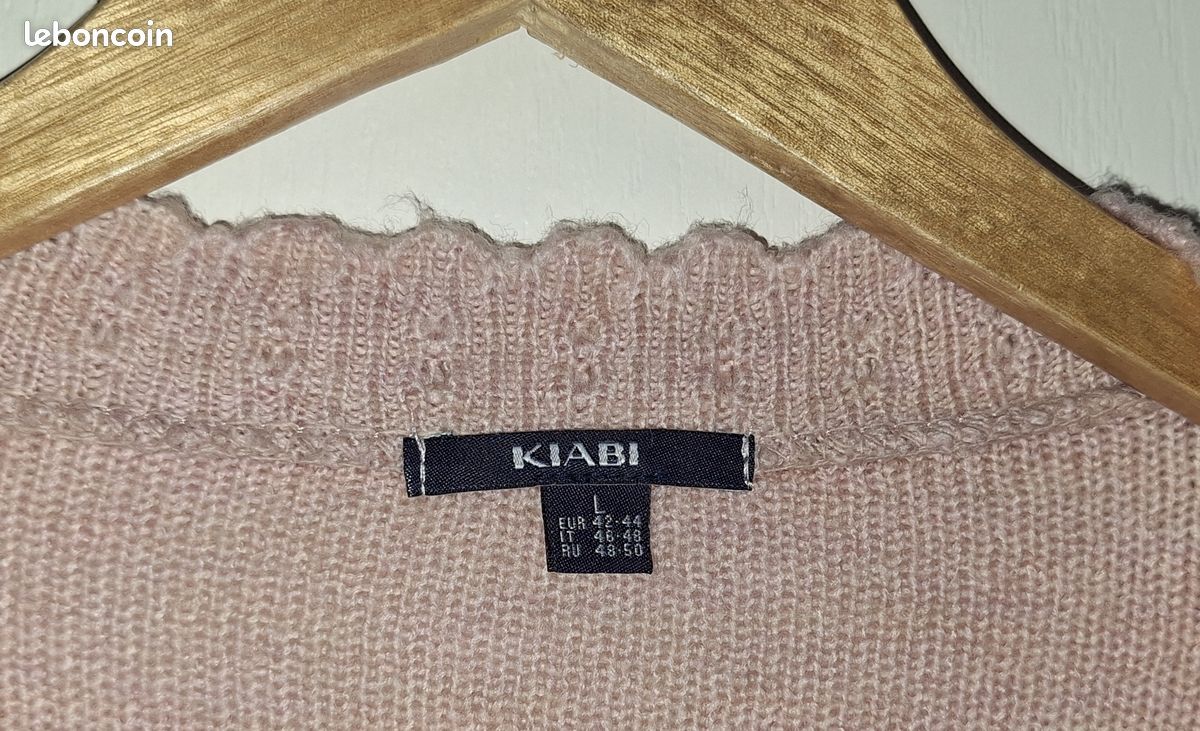 Gilet Rose Kiabi - Taille XS 34 - Occasion Parfait état