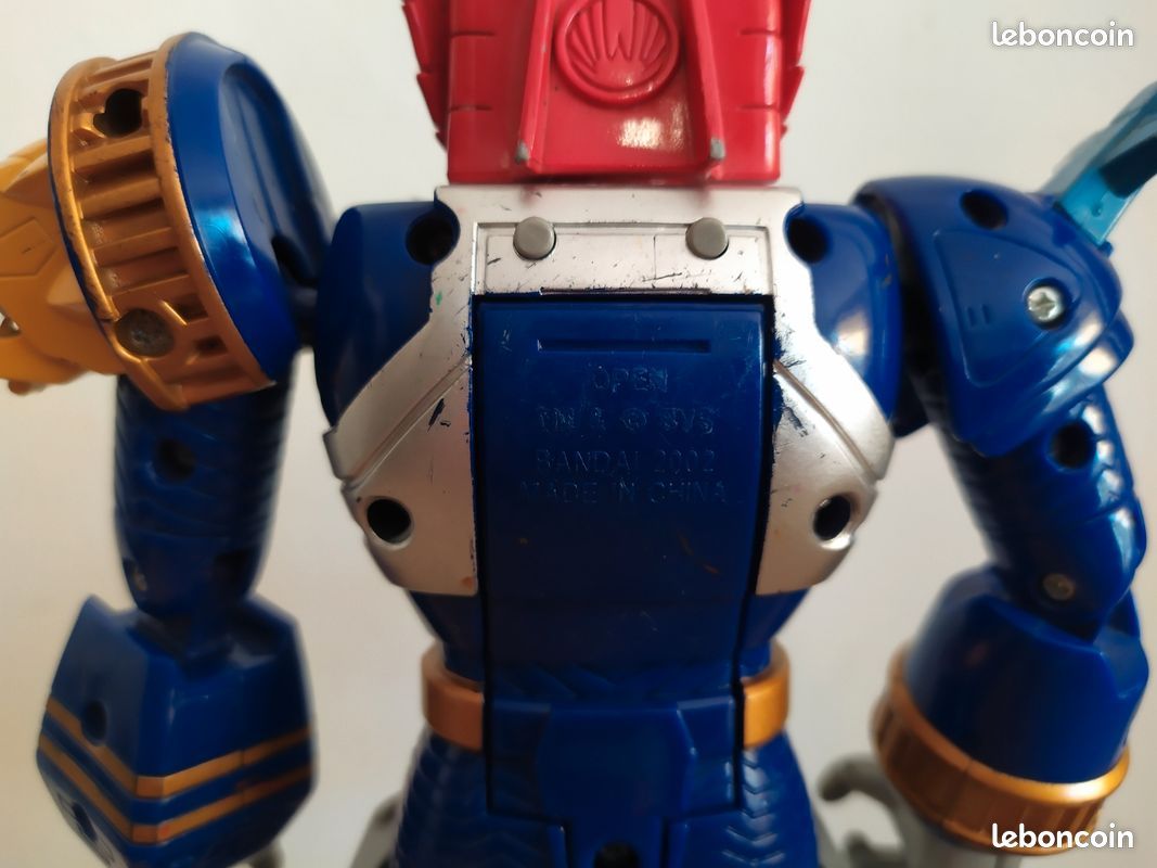 2002 FIGURINE BANDAI Power Rangers Ninja Storm Blue Lightning Megazord