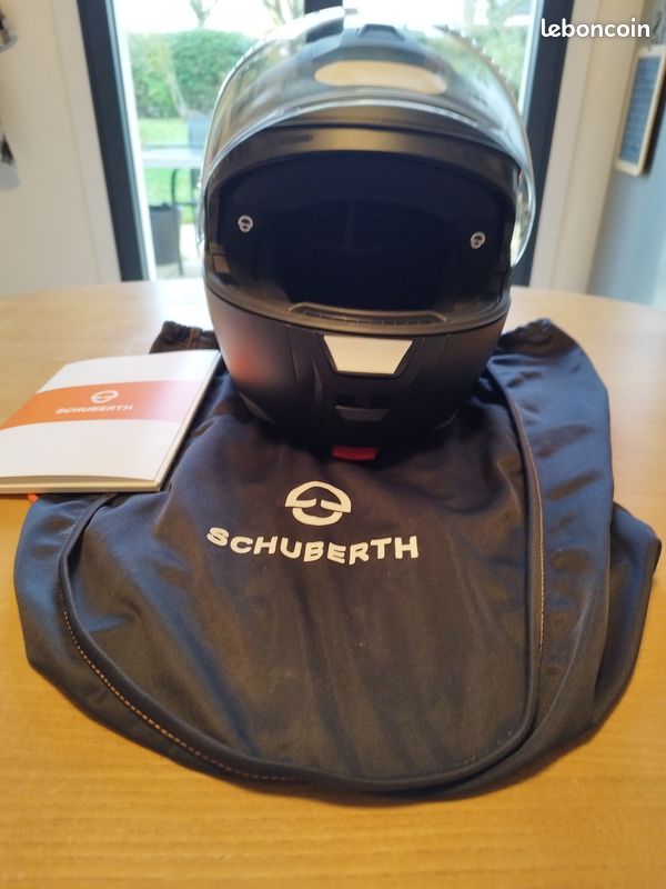 Casque Moto Schuberth C5 Globe - Fibre De Verre Carbone, Visière Noire/Gris Mat, Homologué ECE 22.06