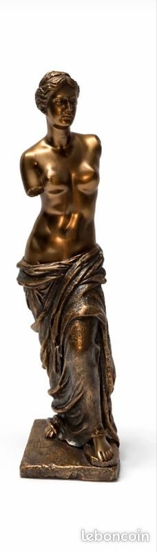 Statue Vénus de Milo 26 cm – Finition bronze – Sculpture décorative classique avec boîte d’origine (image 5)
