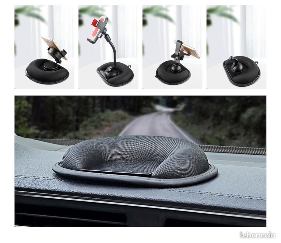 Rheme Tapis Antidérapant Ultra-Fin Pour GPS Voiture – Support Tableau De Bord TomTom, Garmin, Navman, Mio