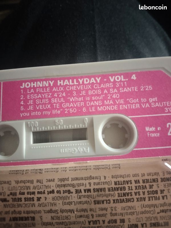 Cassette Johnny Hallyday (image 5)