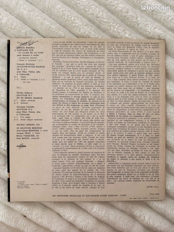Vinyl quatuor bernede (image 2)