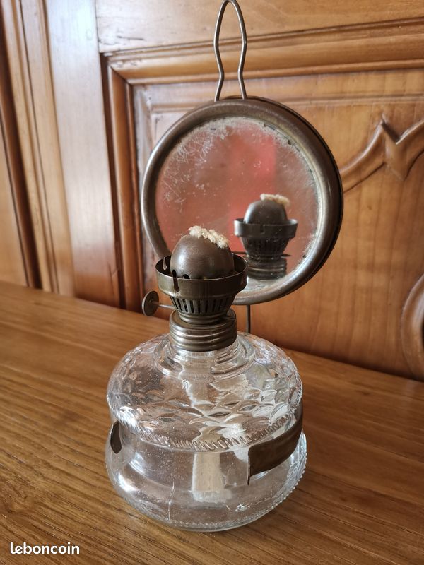 Lampe à huile avec miroir réflecteur (image 2)