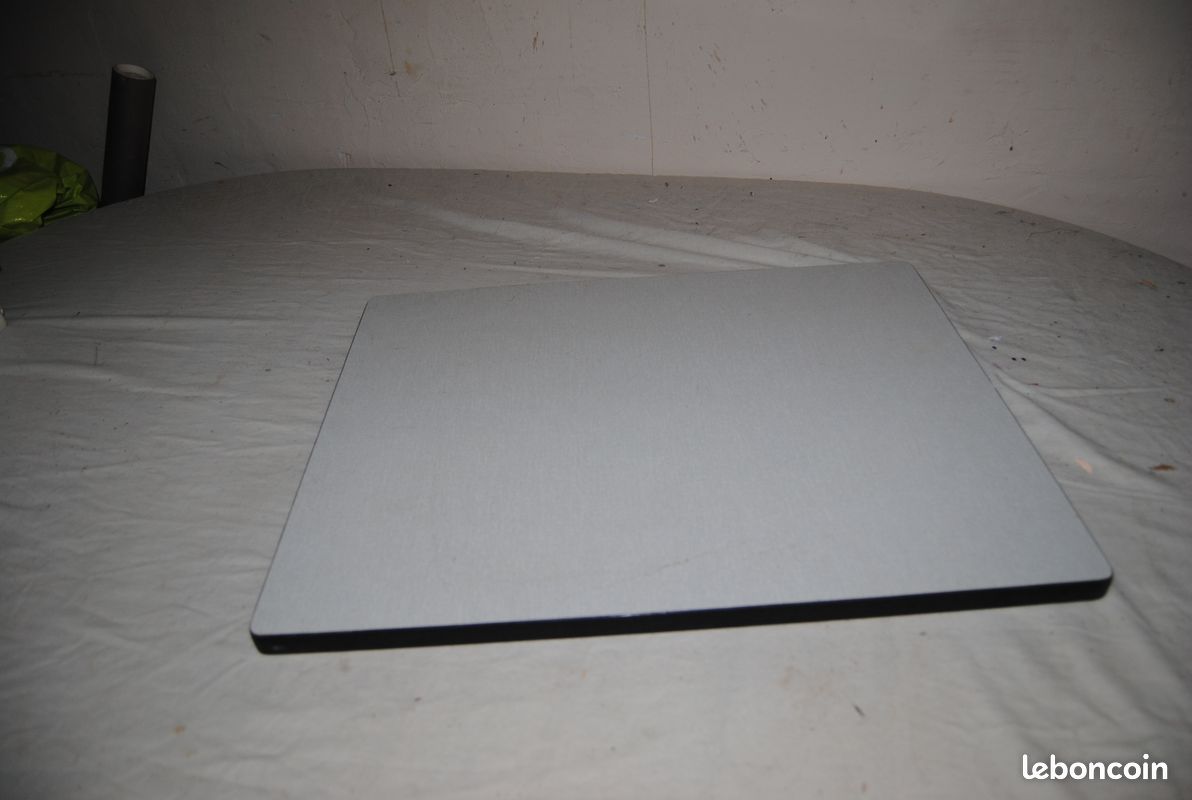 Grand Dessous De Plat En Formica Vintage 70's – Jaune, 30x30cm, Made In France