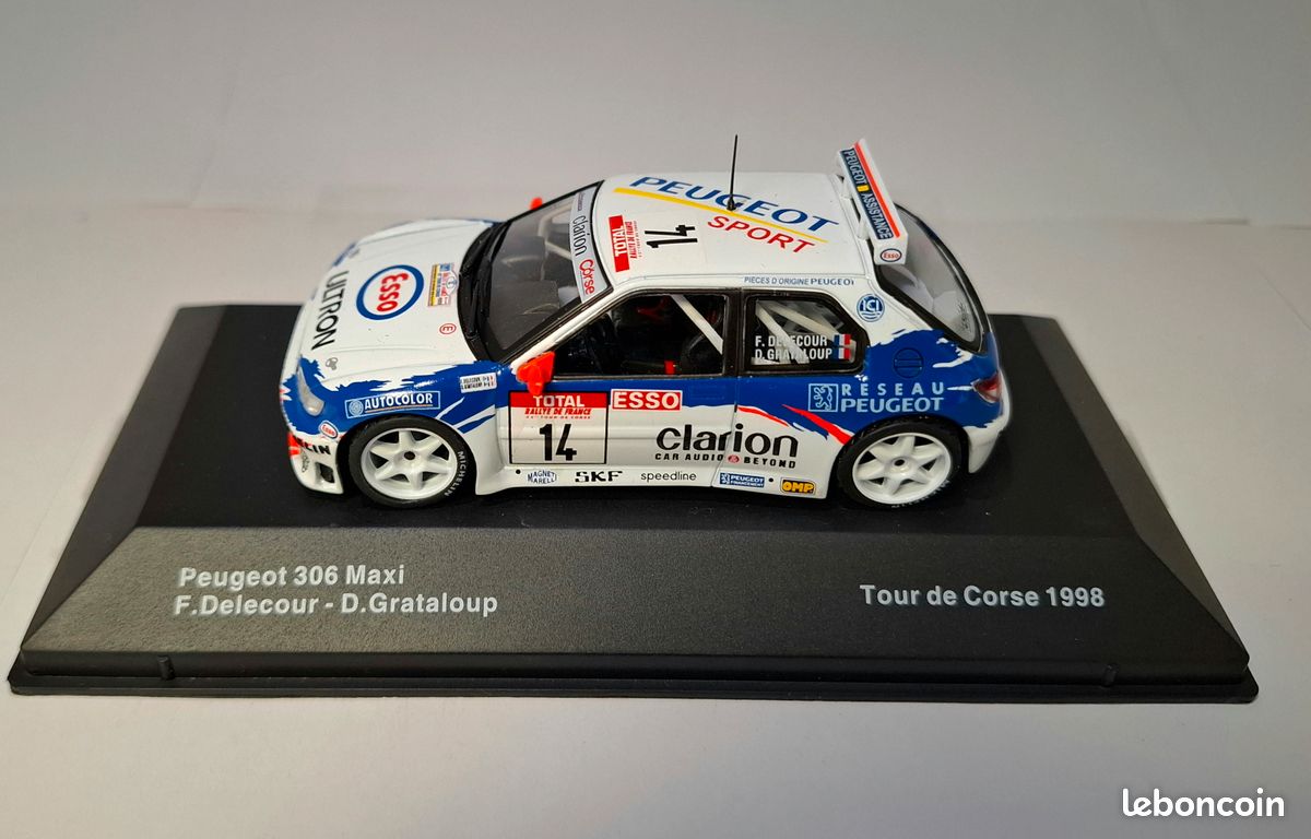 PEUGEOT 306 MAXI TOUR DE CORSE 1998 F. DELECOUR - IXO