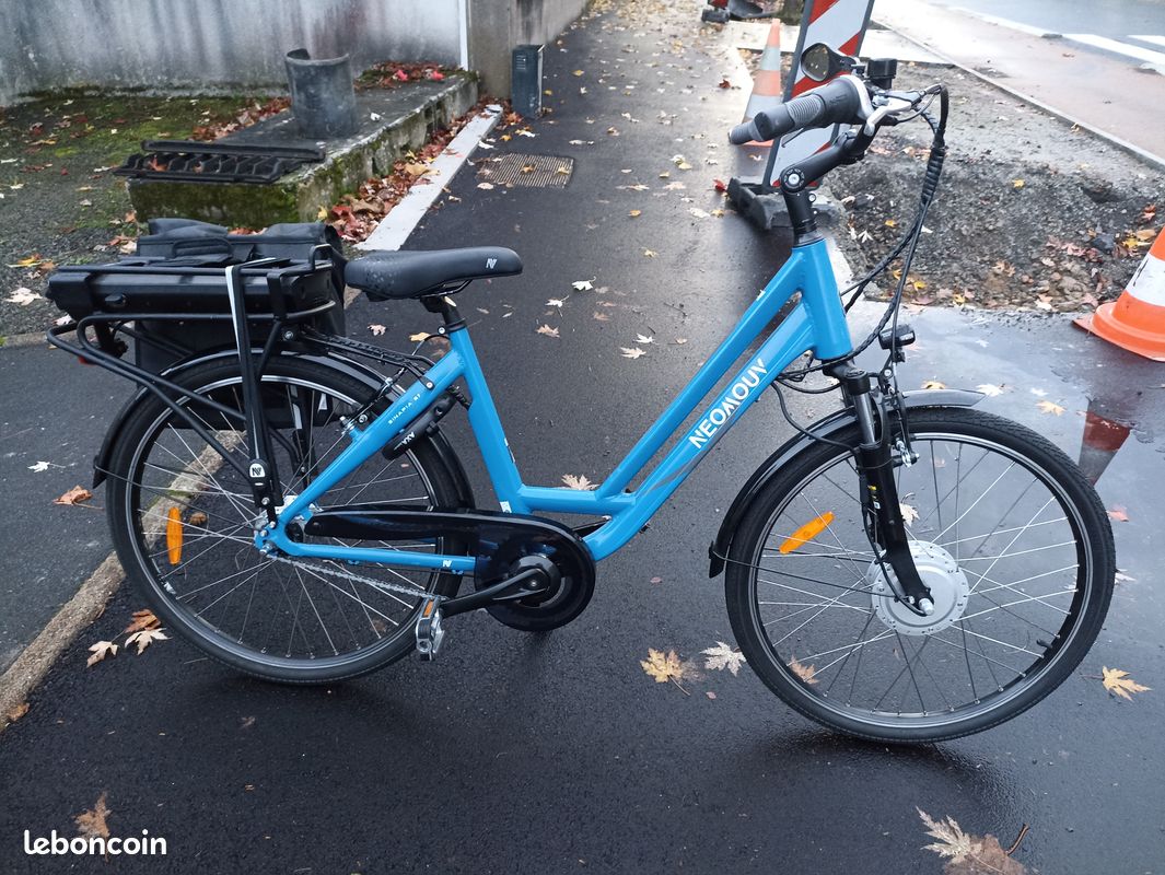 Vélo électrique De Ville Neomouv Sinapia Hydraulique, Turquoise, Pour Femme, 26 Pouces