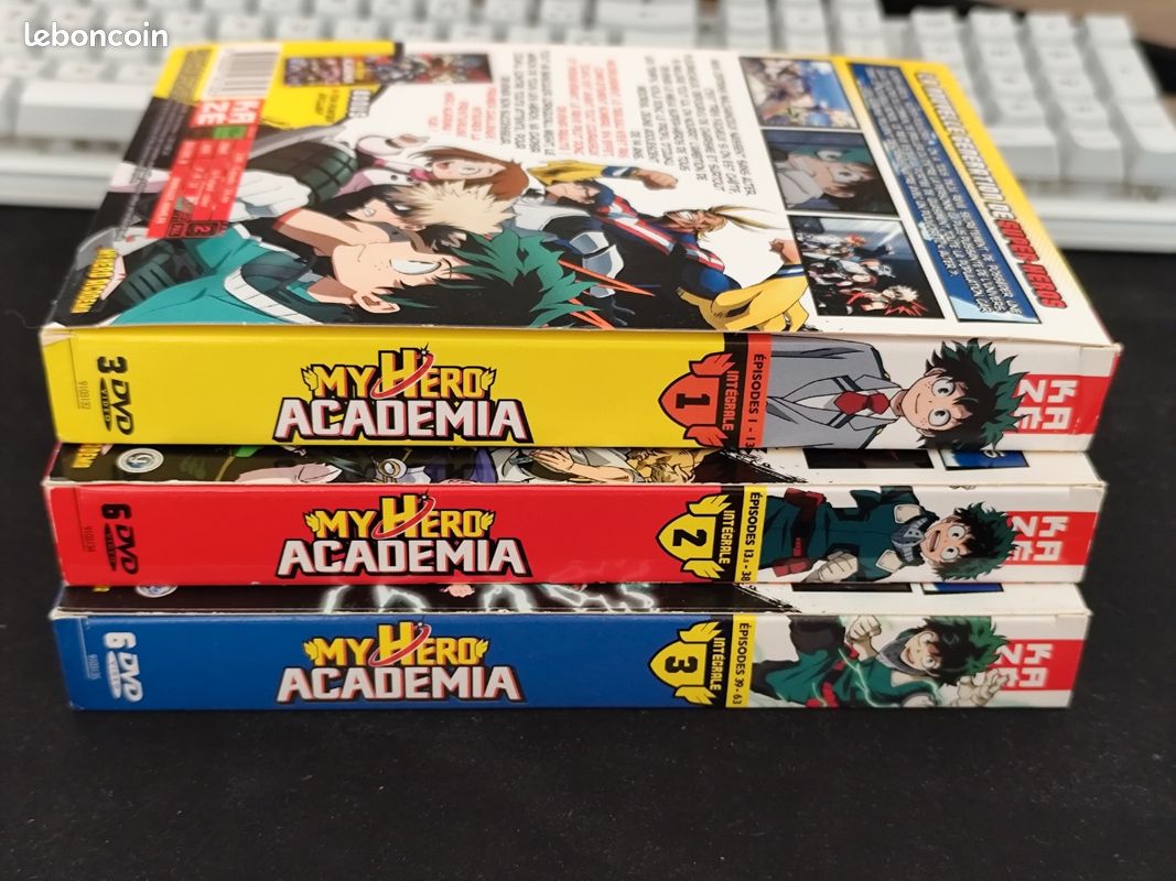 Lot coffrets DVD My hero Academia (image 1)