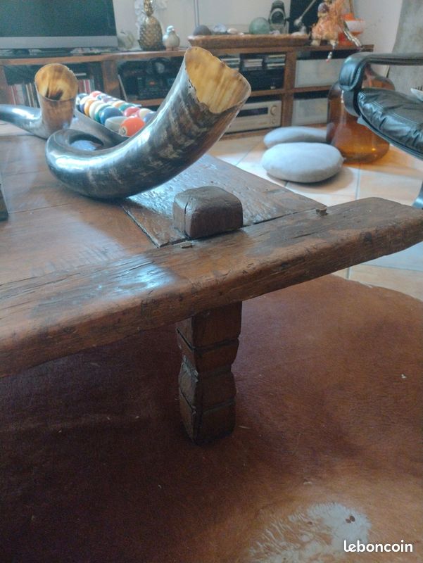 Grande table basse ancienne Indonésienne (image 10)