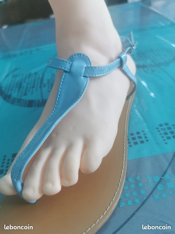 Nu-pieds bleu 40 Chaussures