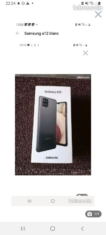 Samsung a12 blanc (image 1)