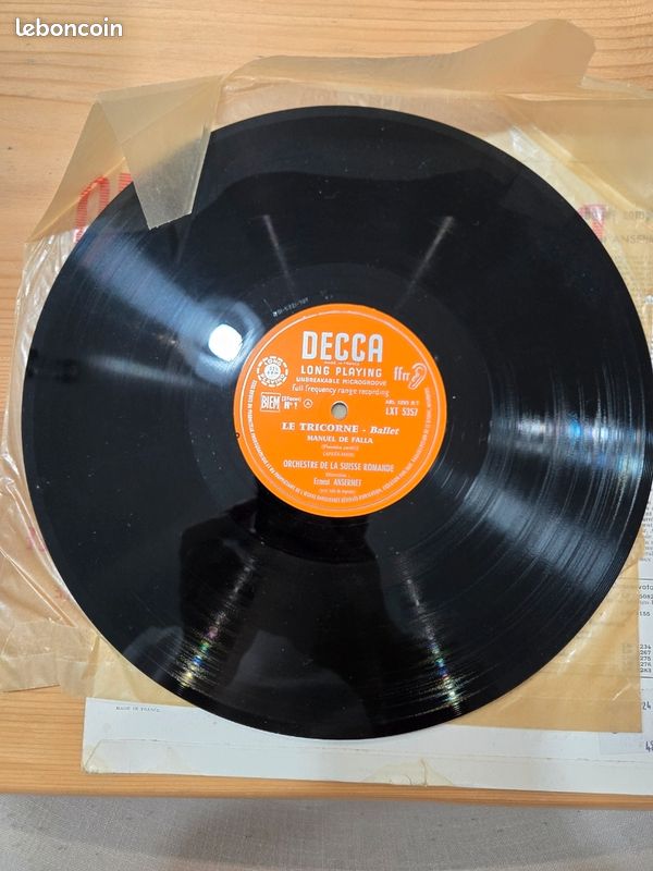 Vinyle Audiophile - Decca ffrr - Falla Le Tricorne / Ansermet (LXT 5357) (image 10)